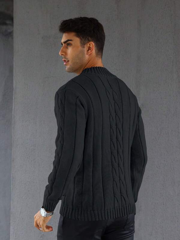 Buttoned Knitted Sweater