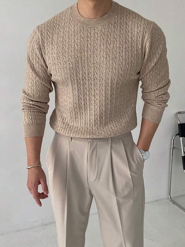 Kabel-knit Pullover