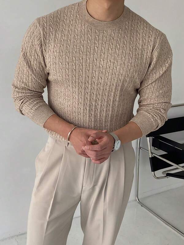 Kabel-knit Pullover