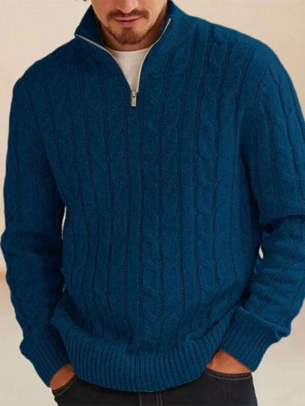 Knitted Quarter Zip