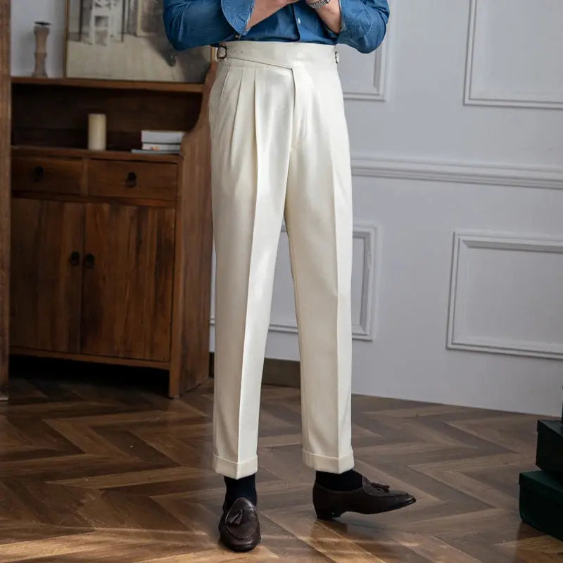 Adjustable Straight Trousers