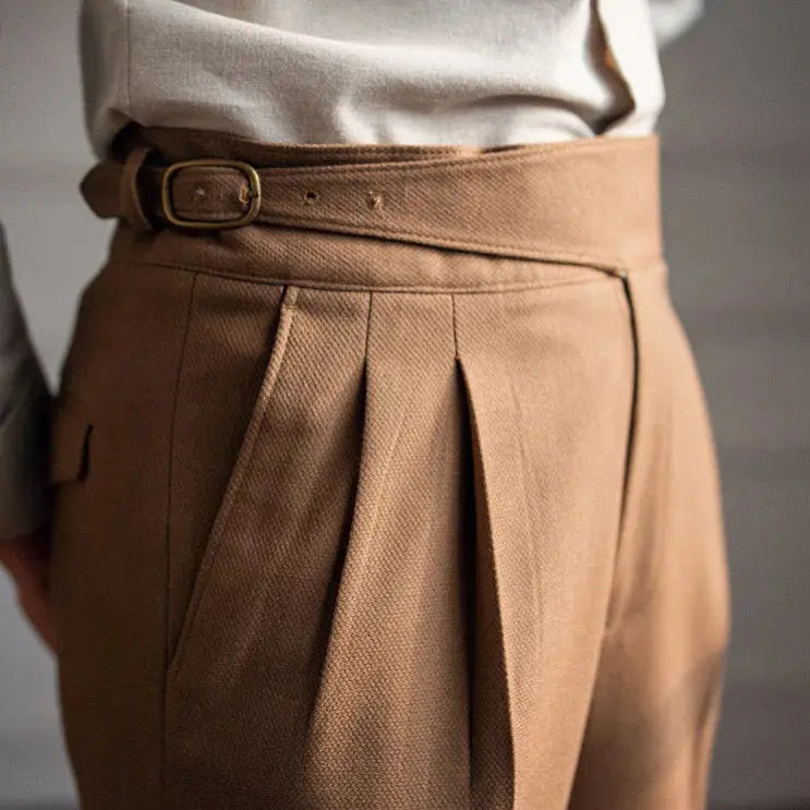 Adjustable Straight Trousers